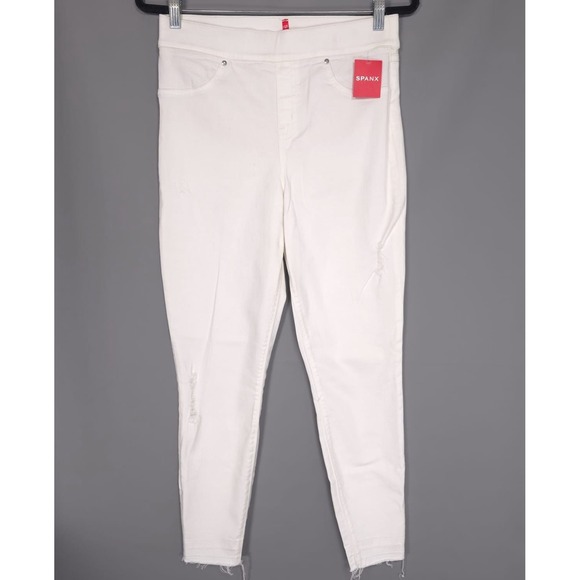 SPANX New Jeans MEDIUM Women´s White Distressed Skinny...